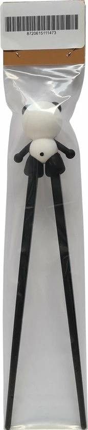 DongDong - Eetstokjes Voor Kinderen - Pandabeer Motief - 22.5 Cm - Zwart Wit 6 DongDong - Eetstokjes Voor Kinderen - Pandabeer Motief - 22.5 Cm - Zwart Wit - Afbeelding 4