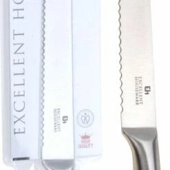 Merkloos Broodmes/kartelmes RVS 33 Cm - Broodmessen/bakkersmessen/kartelmessen - Keukenmessen