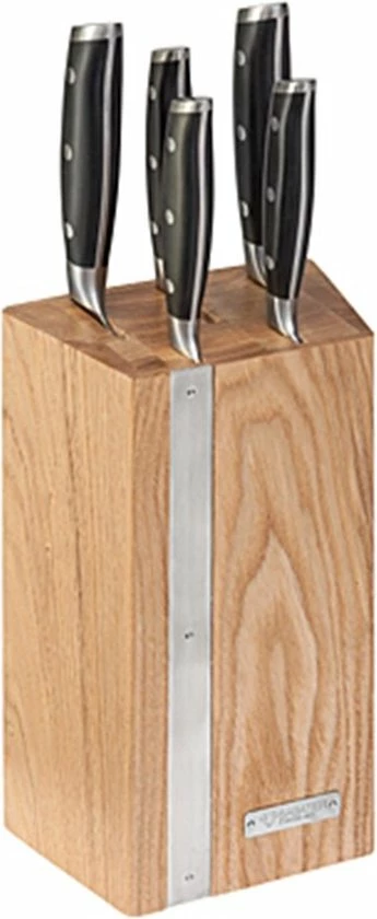 Diamant Sabatier Integra Messenblok - Zonder Messen - Naturel Eikenhout 3 Diamant Sabatier Integra Messenblok - Zonder Messen - Naturel Eikenhout