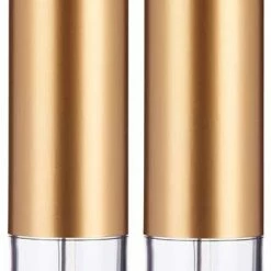 Kinvara Elektrische Zout/pepermolen 2 Stuks LED Kunststof Goud 23 Cm