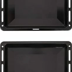 ICQN Oven Bakplaat Set - 2 Stuks - 460x370x30 Mm - Geëmailleerd