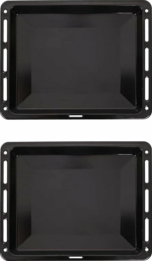 ICQN Oven Bakplaat Set - 2 Stuks - 460x370x30 Mm - Geëmailleerd 3 ICQN Oven Bakplaat Set - 2 Stuks - 460x370x30 Mm - Geëmailleerd