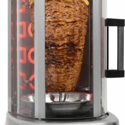 OneConcept Kebab Master Pro Grill Tafelblad Electrisch Roestvrijstaal