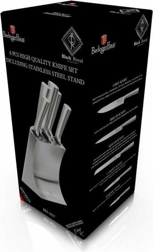 Berlinger Haus - 2427 - Messenset - Royal Line - 5 Messen En Blok 6 Berlinger Haus - 2427 - Messenset - Royal Line - 5 Messen En Blok - Afbeelding 4