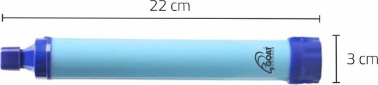GOAT Outdoor® GOAT Outdoor Personal Waterfilter Straw - Complete Set - Water Filter - Survival - BPA-vrij 9 GOAT Outdoor® GOAT Outdoor Personal Waterfilter Straw - Complete Set - Water Filter - Survival - BPA-vrij - Afbeelding 7