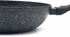 Blackstone Sterk Home - Wokpan 28cm In Steen-look, Gegoten Aluminium, Anti-Aanbaklaag, Geschikt Voor Alle Warmtebronnen, Ook Inductie -WMF Shop 550x132