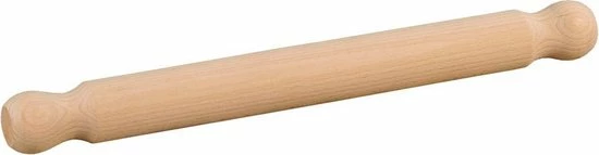 Merkloos Deegroller Rolstok - Italiaanse Pizza Roller - FSC® Beukenhout Antikleef - 40x4x4 Cm - Deegrolstok Pizza & Deeg- Rolgedeelte 30xØ3 5 Merkloos Deegroller Rolstok - Italiaanse Pizza Roller - FSC® Beukenhout Antikleef - 40x4x4 Cm - Deegrolstok Pizza & Deeg- Rolgedeelte 30xØ3 - Afbeelding 3