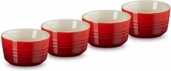 Le Creuset Ramekins Kersenrood - ø 8 Cm / 100 Ml - 4 Stuks 3 Le Creuset Ramekins Kersenrood - ø 8 Cm / 100 Ml - 4 Stuks