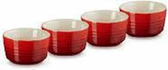 Le Creuset Ramekins Kersenrood - ø 8 Cm / 100 Ml - 4 Stuks 5 Le Creuset Ramekins Kersenrood - ø 8 Cm / 100 Ml - 4 Stuks - Afbeelding 3