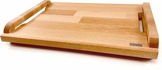 Industrial Living Dienblad - Rechthoek Met Handgreep - Hout 11 Industrial Living Dienblad - Rechthoek Met Handgreep - Hout - Afbeelding 9