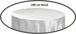 L'intérieur & Moi Tafellaken - 180 Cm - Rond-Wit