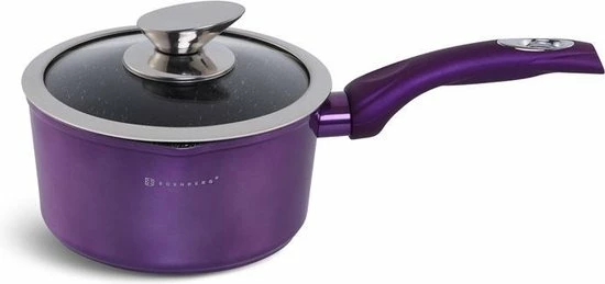 EDENBERG Edënbërg Purple Line - 15-delige Luxe Pannenset Van Gesmeed Aluminium 9 EDENBERG Edënbërg Purple Line - 15-delige Luxe Pannenset Van Gesmeed Aluminium - Afbeelding 7