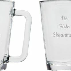 UNIGLASS Gegraveerde Theeglas 26cl De Bêste Skoanheit- De Bêste Skoanmem