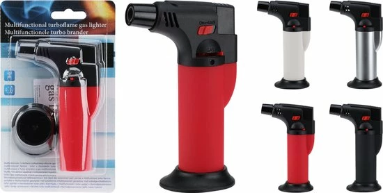 Nampook Multifunctionele Turbo Brander - Hervulbaar - Geschikt Voor Crème Brûlée - Mini 11cm 5 Nampook Multifunctionele Turbo Brander - Hervulbaar - Geschikt Voor Crème Brûlée - Mini 11cm - Afbeelding 3