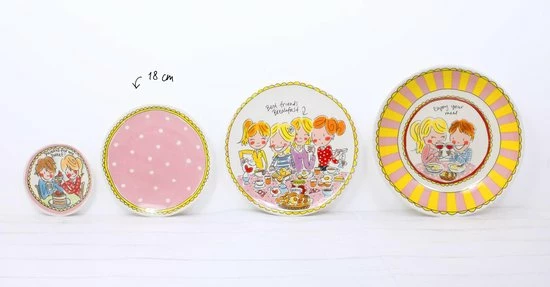 Blond Amsterdam Even Bijkletsen Gebaksbord Ø18 Cm - Stip 5 Blond Amsterdam Even Bijkletsen Gebaksbord Ø18 Cm - Stip - Afbeelding 3