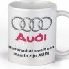 Kimano Cadeau Mok Audi-rijder | Onderschat Nooit Een Man In Zijn Audi | Wit Handvat | Kado Beker Voor Vader, Opa, Broer, Neef, Zoon, Vriend, Oom, Papa -WMF Shop 550x296 1