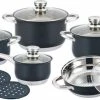 Herenthal HT-1232BL - Pannenset - 12 Delig - RVS - Zwart - Inductie 1 Herenthal HT-1232BL - Pannenset - 12 Delig - RVS - Zwart - Inductie -WMF Shop 550x297 1