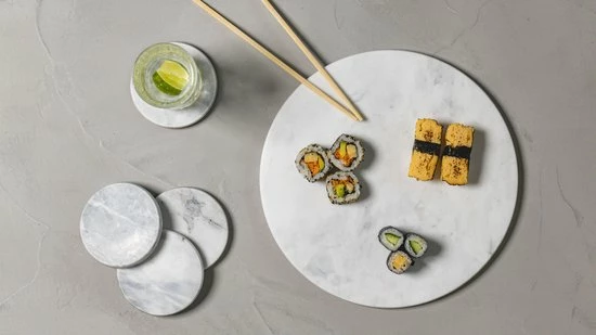 Jay Hill Snijplank / Serveerplank / Borrelplank Marmer - Grijs - ø 30 Cm 4 Jay Hill Snijplank / Serveerplank / Borrelplank Marmer - Grijs - ø 30 Cm - Afbeelding 2