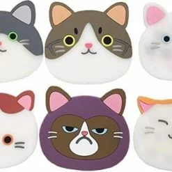 Cosy @ Home - Onderzetters Katten - 6 Stuks - Hittebestendig - Antislip