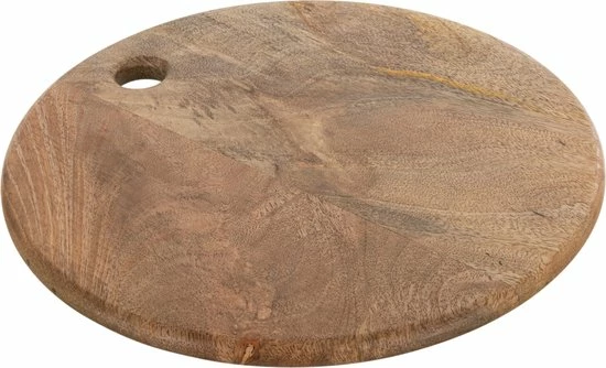 J-Line Snijplank Hout - Ronde Snijplank – Duurzaam Materiaal - 30x30x1.5 Cm – Mangohout 3 J-Line Snijplank Hout - Ronde Snijplank – Duurzaam Materiaal - 30x30x1.5 Cm – Mangohout