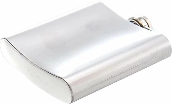 LOUZIR Premium RVS Heupfles Met Schroefdop - 200 Ml - 12x9cm 9 LOUZIR Premium RVS Heupfles Met Schroefdop - 200 Ml - 12x9cm - Afbeelding 7