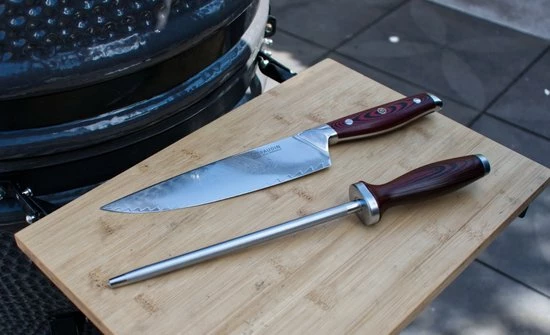 PAUDIN Premium Aanzetstaal - Voor Alle Messen, Inclusief Damscus - Speciale Keramische Diamant Coating Voor Rechten En Slijpen 6 PAUDIN Premium Aanzetstaal - Voor Alle Messen, Inclusief Damscus - Speciale Keramische Diamant Coating Voor Rechten En Slijpen - Afbeelding 4