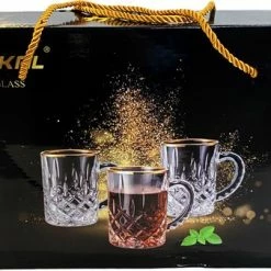 Hakal Luxe Glazen Gouden Rand Met Oortje - Set Van 6 -WMF Shop 550x338