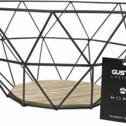 Gusta® Gusta Fruitmand - Metaal - Hout - 26x25x12 Cm -WMF Shop 550x339 2