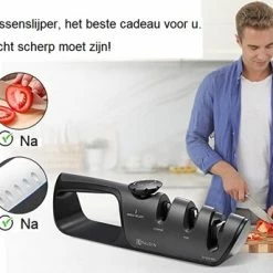 Paudin Verstelbare 3-voudige Messenslijper - Wolfraam En Keramische Slijpsteentjes - Slijper Voor Dubbel- En Enkelzijdig Geslepen Messen -WMF Shop 550x344 1