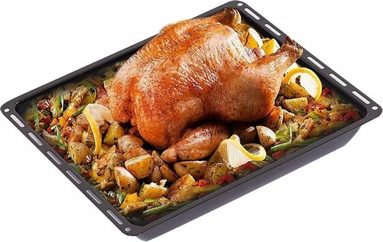 ICQN Oven Bakplaat Set - 2 Stuks - 460x370x30 Mm - Geëmailleerd 8 ICQN Oven Bakplaat Set - 2 Stuks - 460x370x30 Mm - Geëmailleerd - Afbeelding 6