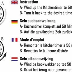 CABANAZ - Kookwekker, Metaal, Met Magneet, KITCHEN TIMER, Grijs -WMF Shop 550x348