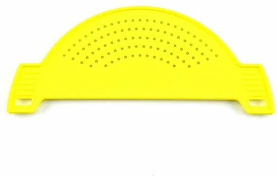 Merkloos Afgiethulp – Afgietdeksel Met Handvaten – Makkelijk Afgieten - Afgietdeksel - Geel 3 Merkloos Afgiethulp – Afgietdeksel Met Handvaten – Makkelijk Afgieten - Afgietdeksel - Geel