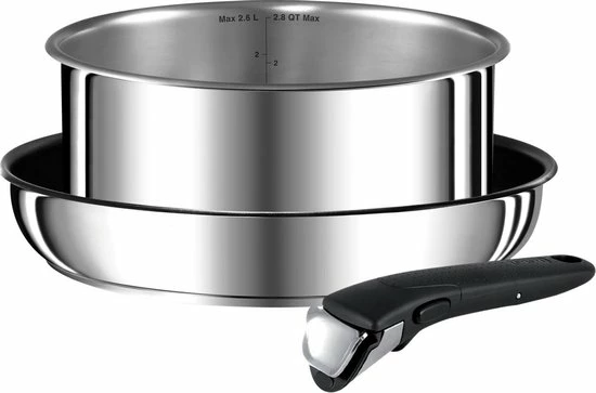 Tefal Ingenio Préferènce Pannenset 3 Delig - Koekenpan Ø 24 Cm + Steelpan Ø 20 Cm + Handgreep) 3 Tefal Ingenio Préferènce Pannenset 3 Delig - Koekenpan Ø 24 Cm + Steelpan Ø 20 Cm + Handgreep)