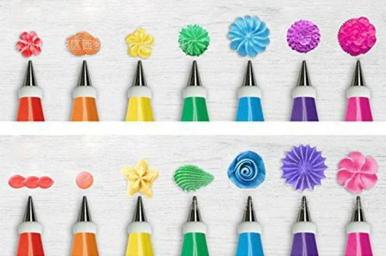 Merkloos Cake Decoration Set 48 Stuks Van Verschillende RVS Spuitmondjes Voor Het Decoreren Van Taarten En Gebak - Icing Piping Nozzles Pastry Tips Set - Cake Decorating Tools Accessoires - Garneerspuit Voor Slagroom, Fondant, Marsepein - Klein Formaat 7 Merkloos Cake Decoration Set 48 Stuks Van Verschillende RVS Spuitmondjes Voor Het Decoreren Van Taarten En Gebak - Icing Piping Nozzles Pastry Tips Set - Cake Decorating Tools Accessoires - Garneerspuit Voor Slagroom, Fondant, Marsepein - Klein Formaat - Afbeelding 5