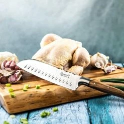 Laguiole Style De Vie Santokumes Luxury Line - 17cm - Olijfhout -WMF Shop 550x366 17