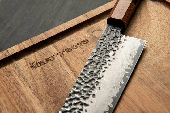 Merkloos Vleesplank - Snijplank - The Meat Boys - Acacia Hout - 40x30x4 - 3 Merkloos Vleesplank - Snijplank - The Meat Boys - Acacia Hout - 40x30x4 -