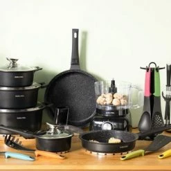 Swiss Pro+ - SWP41D22 - Pannenset 41 Delig - Foodprocessor - Messenblok 8 Delig - Kookgerei Set Met Houder 7 Delig - Starters Pakket - 2022 Serie - Limited Edition -uitzet -WMF Shop 550x366 29