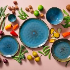 Palmer Bord Lotus 27.5 Cm Zwart Turquoise Stoneware 2 Stuk(s) -WMF Shop 550x366 53