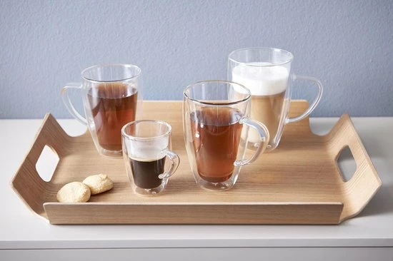 Bredemeijer - Dubbelwandig Glas Cappuccino/latte M. 400ml (set Van Twee Stuks) 5 Bredemeijer - Dubbelwandig Glas Cappuccino/latte M. 400ml (set Van Twee Stuks) - Afbeelding 3