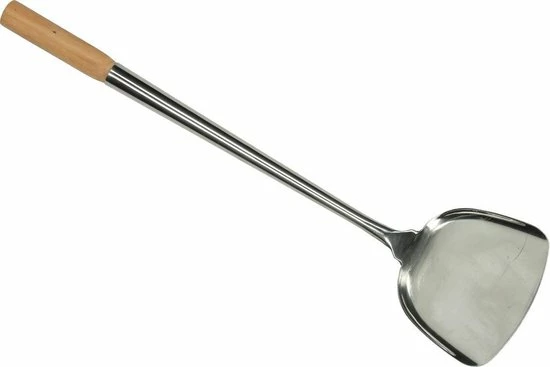 Heuschen & Schrouff - Wokspatel - 11 Cm Breed - RVS 3 Heuschen & Schrouff - Wokspatel - 11 Cm Breed - RVS