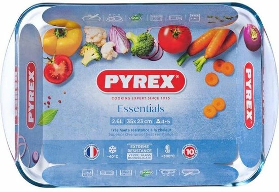 Pyrex Essentials Ovenschaal - 35 X 23 X 5 Cm - 2,6 L 12 Pyrex Essentials Ovenschaal - 35 X 23 X 5 Cm - 2,6 L - Afbeelding 10