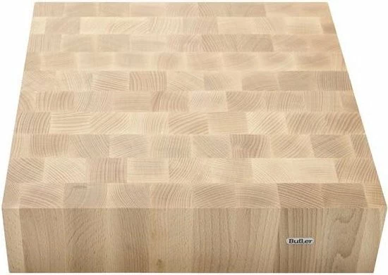 Butler Hakblok - Beukenhout - 40 X 40 X 10 Cm 3 Butler Hakblok - Beukenhout - 40 X 40 X 10 Cm