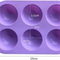 BukkitBow - Siliconen Bakvorm 6 Halve Bollen - Brownies/Cupcakevorm/cakevorm/ Bak&Pan Decoraties 11 BukkitBow - Siliconen Bakvorm 6 Halve Bollen - Brownies/Cupcakevorm/cakevorm/ Bak&Pan Decoraties -WMF Shop 550x392 2