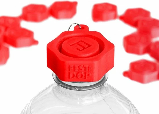 Festidop® Rood - Festival Dop - Party Dop - Universele Dop - Partycap - Basic 3 Festidop® Rood - Festival Dop - Party Dop - Universele Dop - Partycap - Basic