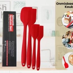 Rilimo Pannenlikker Voor Te Bakken - Hittebestendig Siliconen Spatel - Bakspullen Vaatwasserbestendig - Rood -WMF Shop 550x400 9