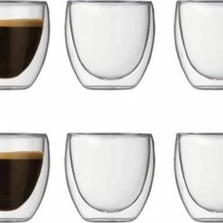 Bodum PAVINA Dubbelwandige Glazen - 0.08 L - 6 Stuks