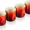 Le Creuset - 4 Mokken In Cadeauverpakking - Kersenrood -WMF Shop 550x406