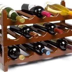 Forte Plastics Wijnflessen Rek/wijnrek Stapelbaar Voor 6 Flessen - Wijnflesrekken/wijnflessenrekken/wijnrekken -WMF Shop 550x409
