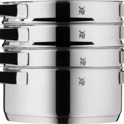 WMF Compact Cuisine Pannenset 4-delig - Kookpannen, Stoominzet, Mengkom -WMF Shop 550x410