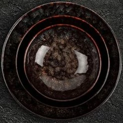 BonBistro GLAMOMAX'S Choice - Serviesset Black Hazy - Inclusief Koperkleurig Bestekset - 4 Persoons - Porselein - Zwarte Borden - Dinerborden - Bordenset 9 BonBistro GLAMOMAX'S Choice - Serviesset Black Hazy - Inclusief Koperkleurig Bestekset - 4 Persoons - Porselein - Zwarte Borden - Dinerborden - Bordenset -WMF Shop 550x411 4